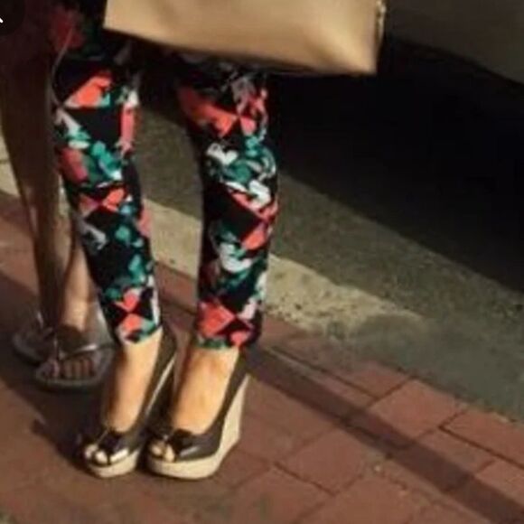 Kate Spade Saturday floral cropped cotton pants size 2 NEW - Picture 3 of 12